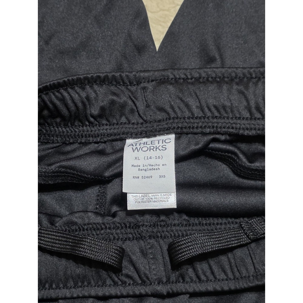 Athletic Works Boys Black Performance Athletic Shorts Size XL (14-16) 2 shorts - Picture 4 of 6